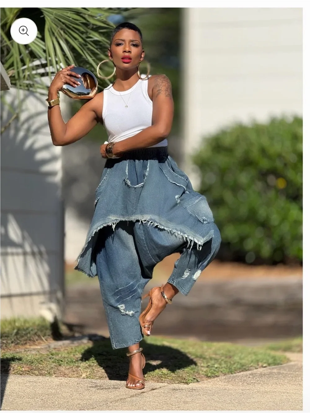 YOUNG AT STYLE Dion Harem Denim (One size up to 14)